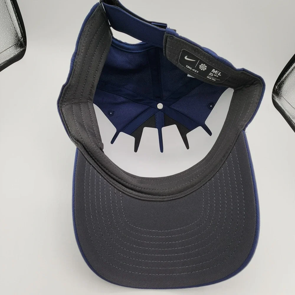 Nike Unisex‎ Club Performance Adjustable Hat Navy Swoosh Strapback Size M/L NEW